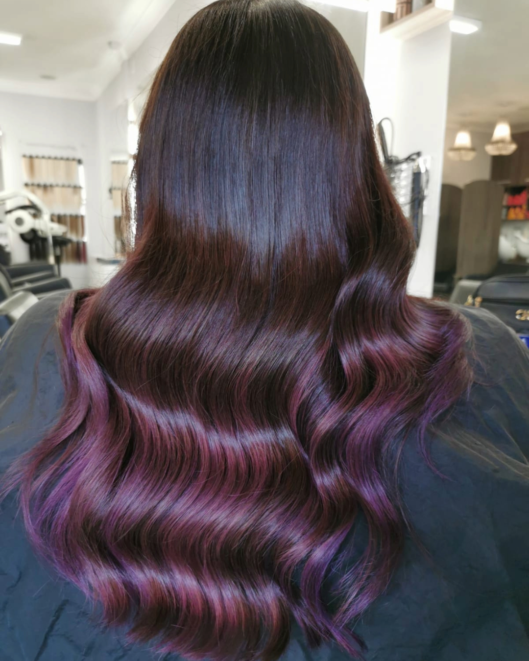 After purple hair colour transformation peterborough