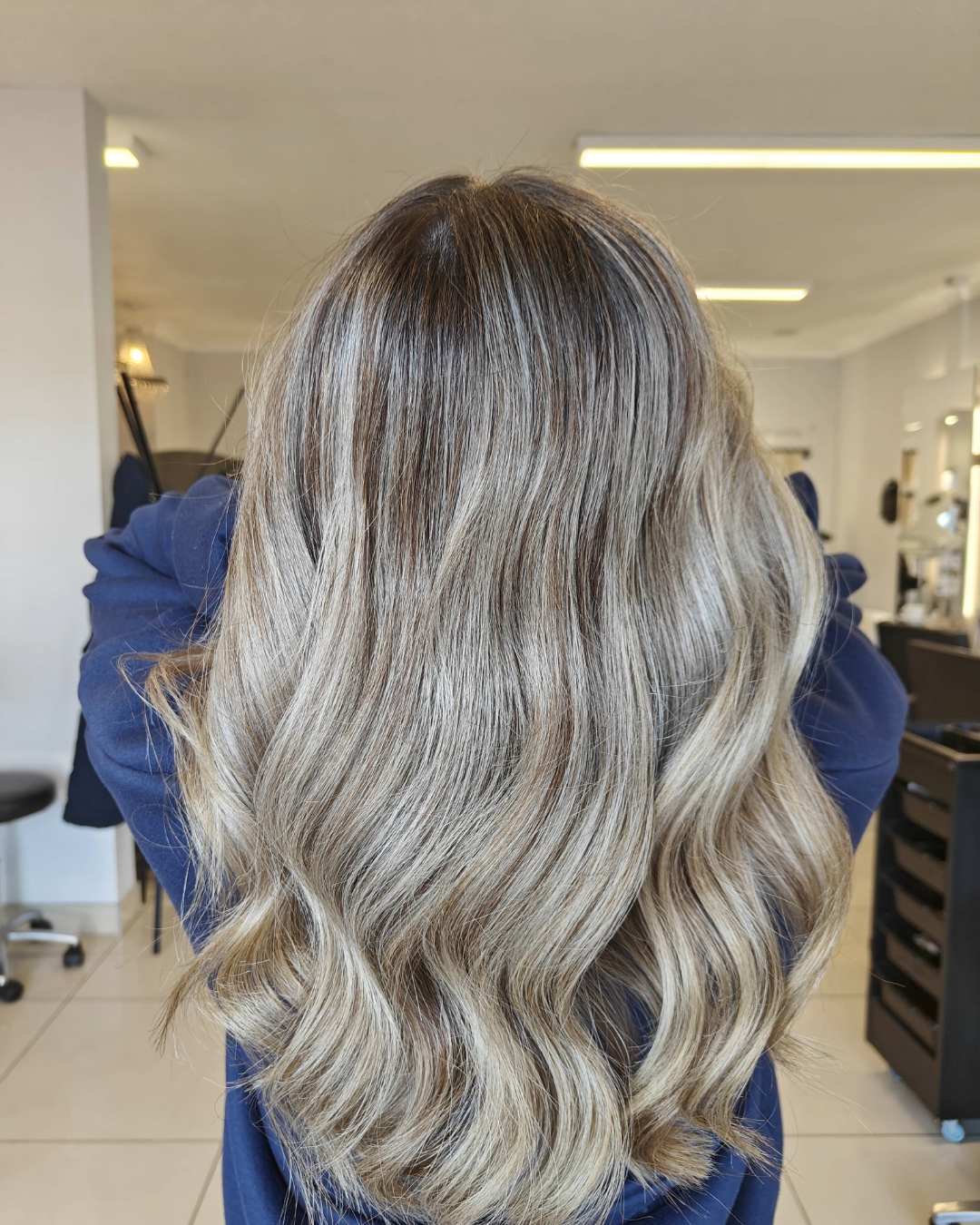 T section highlights,roots shadow after