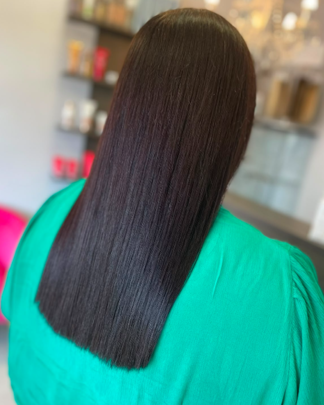 After Image of a Full Head Brown Glossy Hair Colour Makeover at Studio 74 Salon in Peterborough