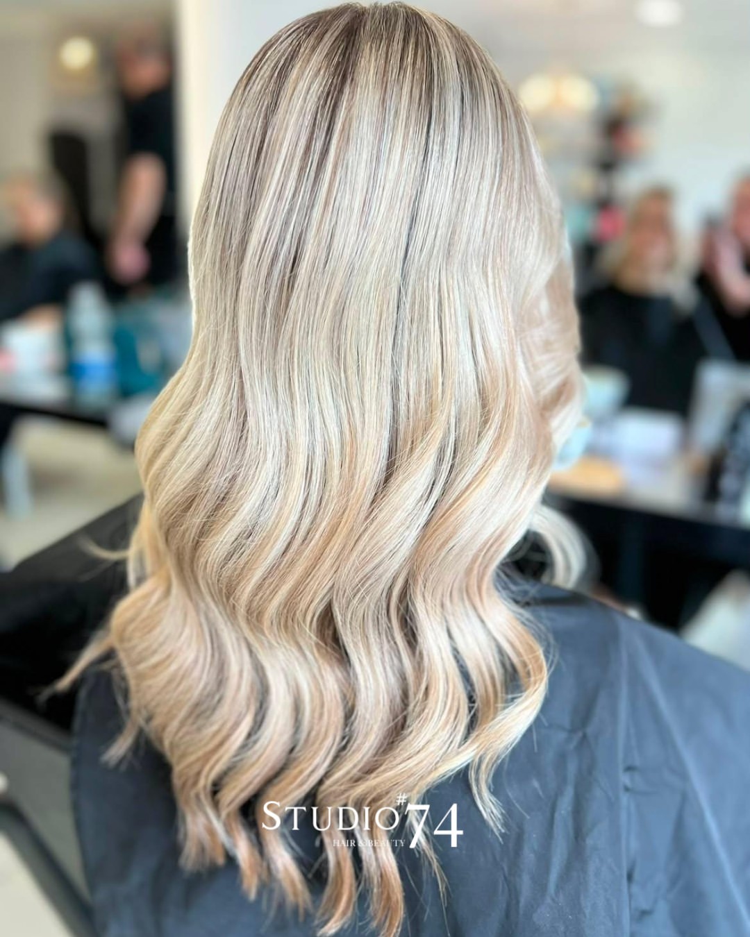 After using wellaplex hair treatments on blonde hair at Studio 74 Salon in Peterborough After using wellaplex hair treatments on blonde hair at Studio 74 Salon in Peterborough