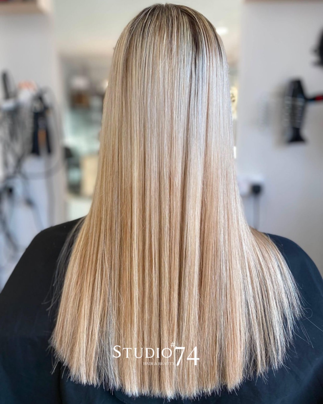 Long blonde hair colour after using wellaplex at Studio 74 Salon in Peterborough Long blonde hair colour after using wellaplex at Studio 74 Salon in Peterborough